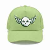 She So Fly Trucker Hat in Pistachio Green/Forest Green