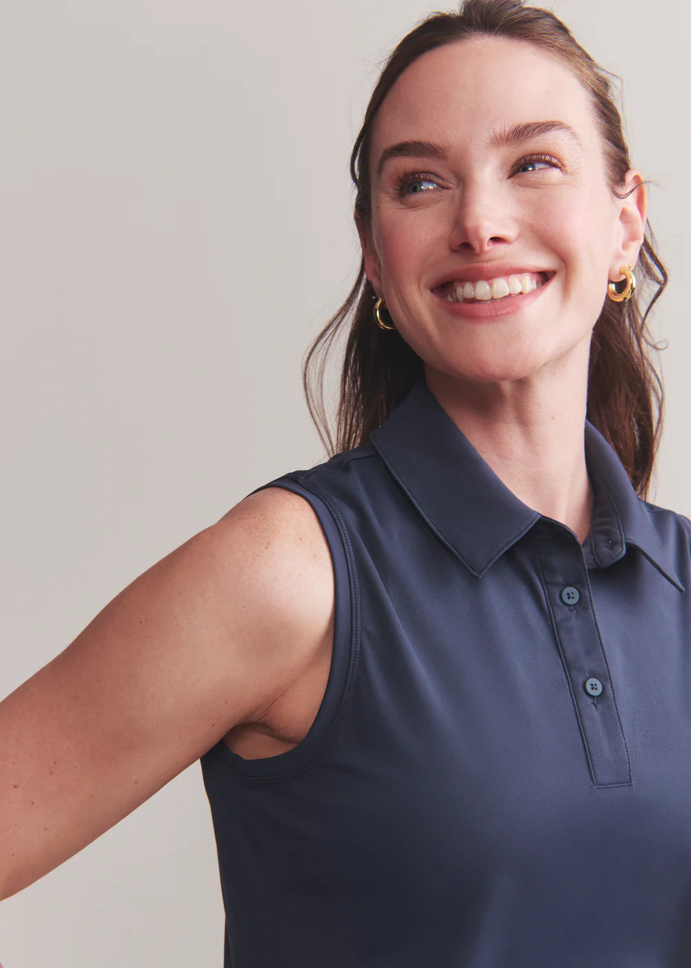 Course to Court Sleeveless Polo by Rhone | Navy Blue