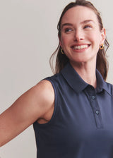 Course to Court Sleeveless Polo by Rhone | Navy Blue