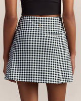 Course to Court Pocket Skort 16” by Rhone | Black Gingham