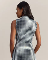 Course to Court Sleeveless Polo by Rhone | Black Gingham