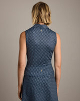 Course to Court Sleeveless Polo by Rhone | Navy Blue Links