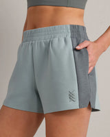 Dreamglow Color Block Short by Rhone | Green Smoke