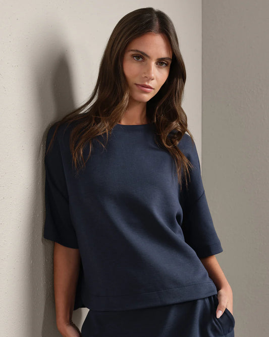 DreamGlow Relaxed Tee by Rhone | Navy Blue