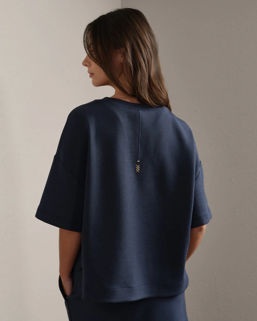 DreamGlow Relaxed Tee by Rhone | Navy Blue