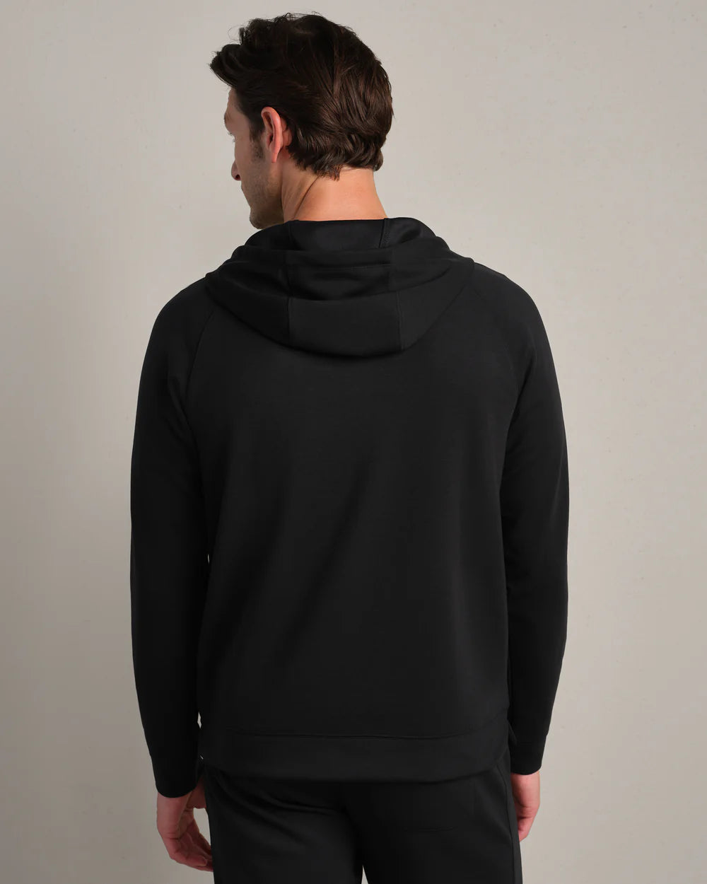 Dreamstate Full Zip Hoodie by Rhone | Pure Black