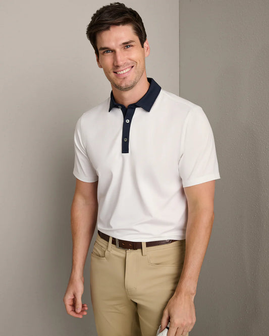 Drive Time Polo by Rhone | White/True Navy