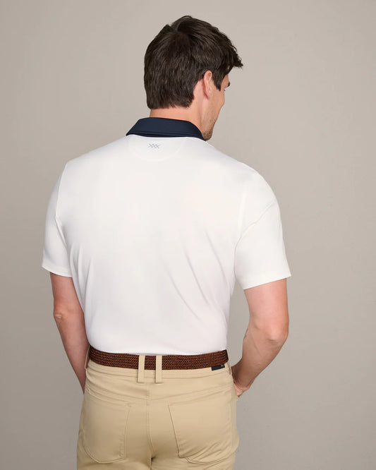 Drive Time Polo by Rhone | White/True Navy