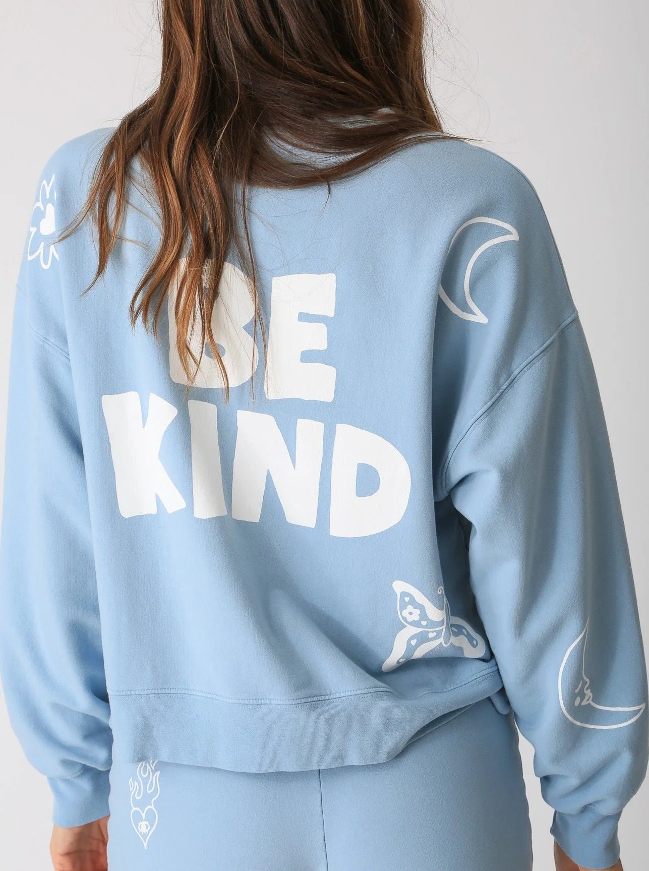 Classic Be Kind Sweatshirt-Sky Blue