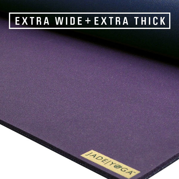 XW Fusion Yoga Mat - Extra Wide and Thick for Grip - JadeYoga - Zen&Zip
