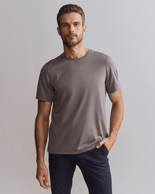 Elevated Modern Tee by Rhone | Smoked Pearl