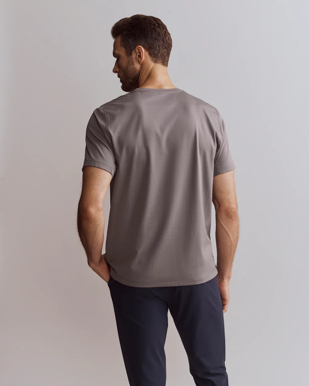 Elevated Modern Tee by Rhone | Smoked Pearl