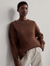 Emilie Rib Knit Rawhide