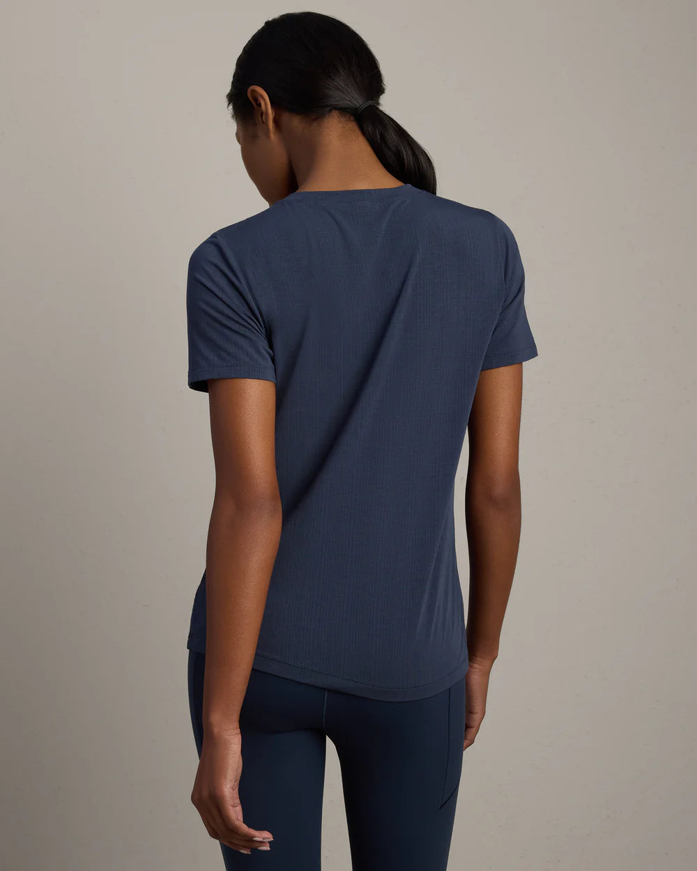 Featherweight Rib Tee by Rhone | Navy Blue