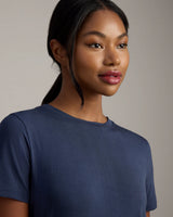 Featherweight Rib Tee by Rhone | Navy Blue