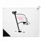 GGR Flag Microfiber Golf Towel in Cloud White