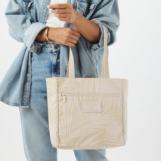 Areca Go To Tote by Aloha Collection | Latte/Sandstone