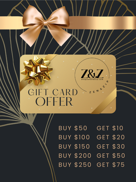 Zen & Zip Gift Card (Holiday Promo) - Zen&Zip