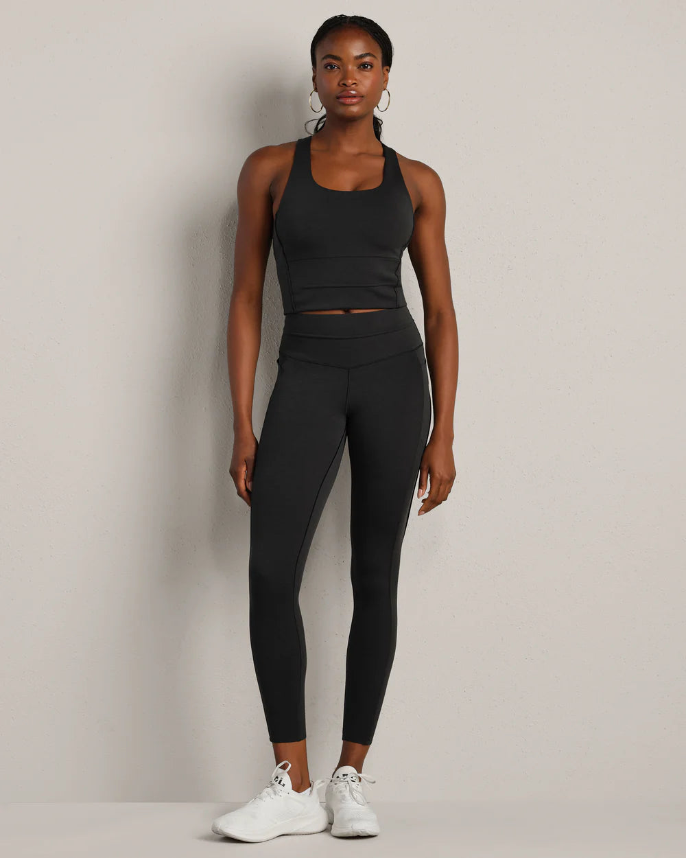 Heather Revive Longline Bra by Rhone | Black Heather