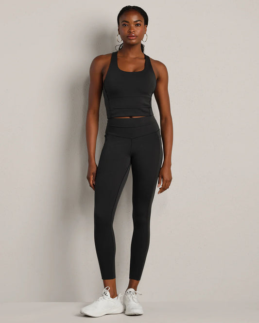 Heather Revive Longline Bra by Rhone | Black Heather