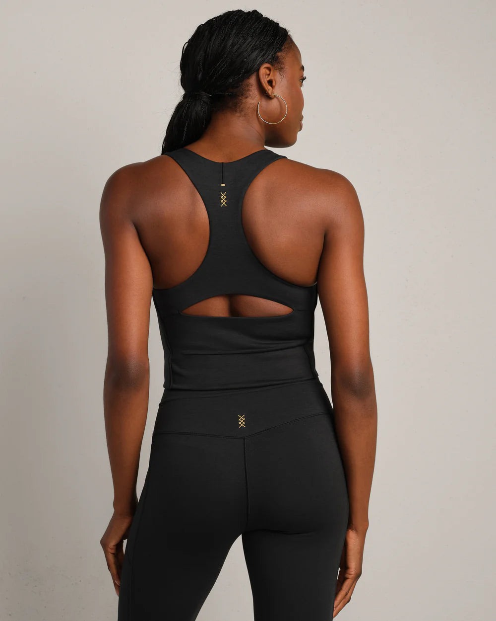 Heather Revive Longline Bra by Rhone | Black Heather