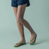 Indie Classic Thin Strap Sandal by Solei Sea | Green Grass