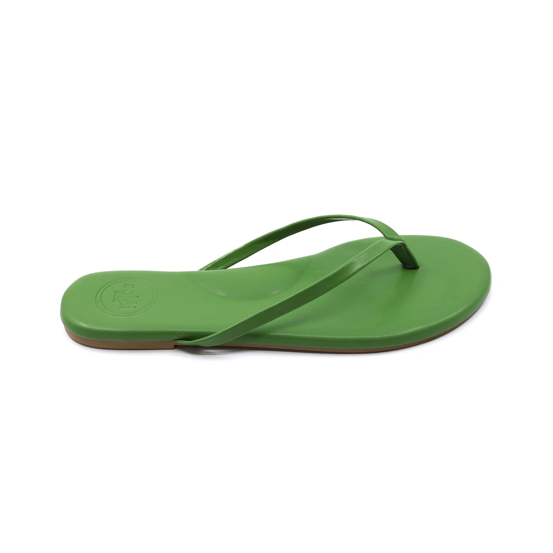 Indie Classic Thin Strap Sandal by Solei Sea | Green Grass