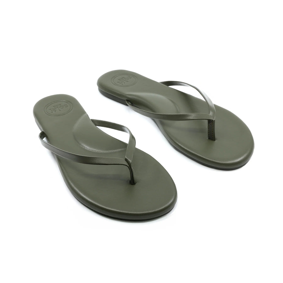 Indie Classic Thin Strap Sandal by Solei Sea | Olive