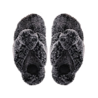 Izzie Fur Knot Slipper by Solei Sea | Salt & Pepper