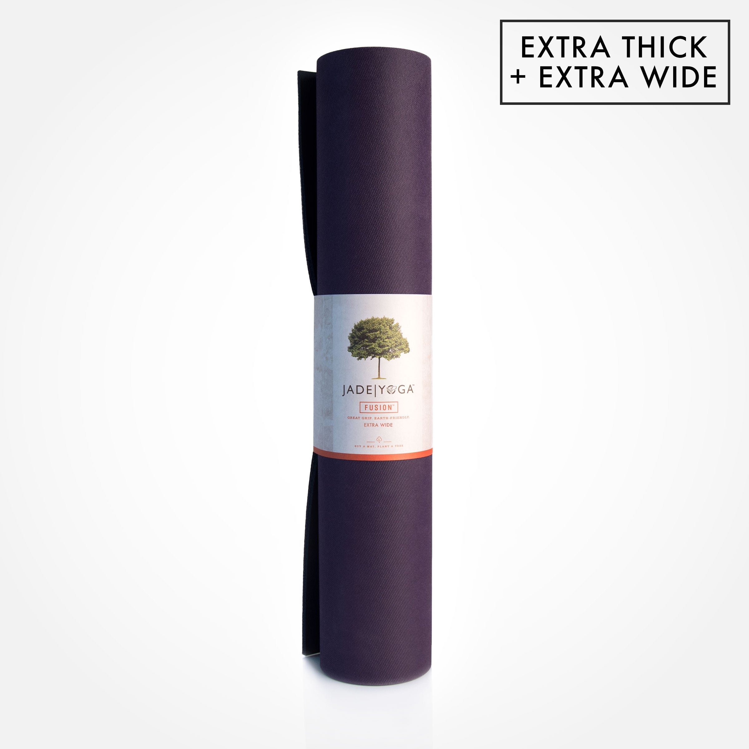 XW Fusion Yoga Mat - Extra Wide and Thick for Grip - JadeYoga - Zen&Zip