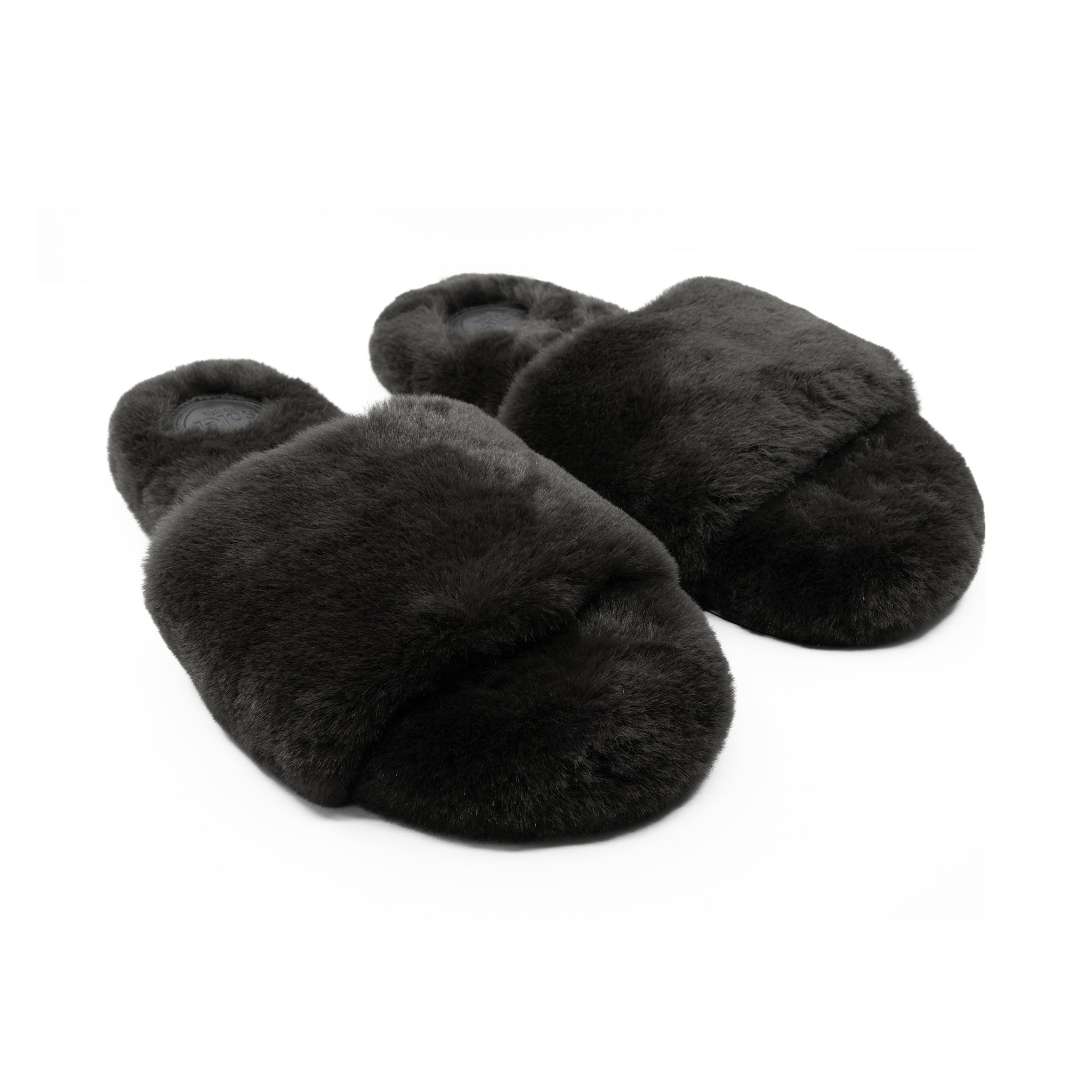 Lucia Fur Slide by Solei Sea | Night