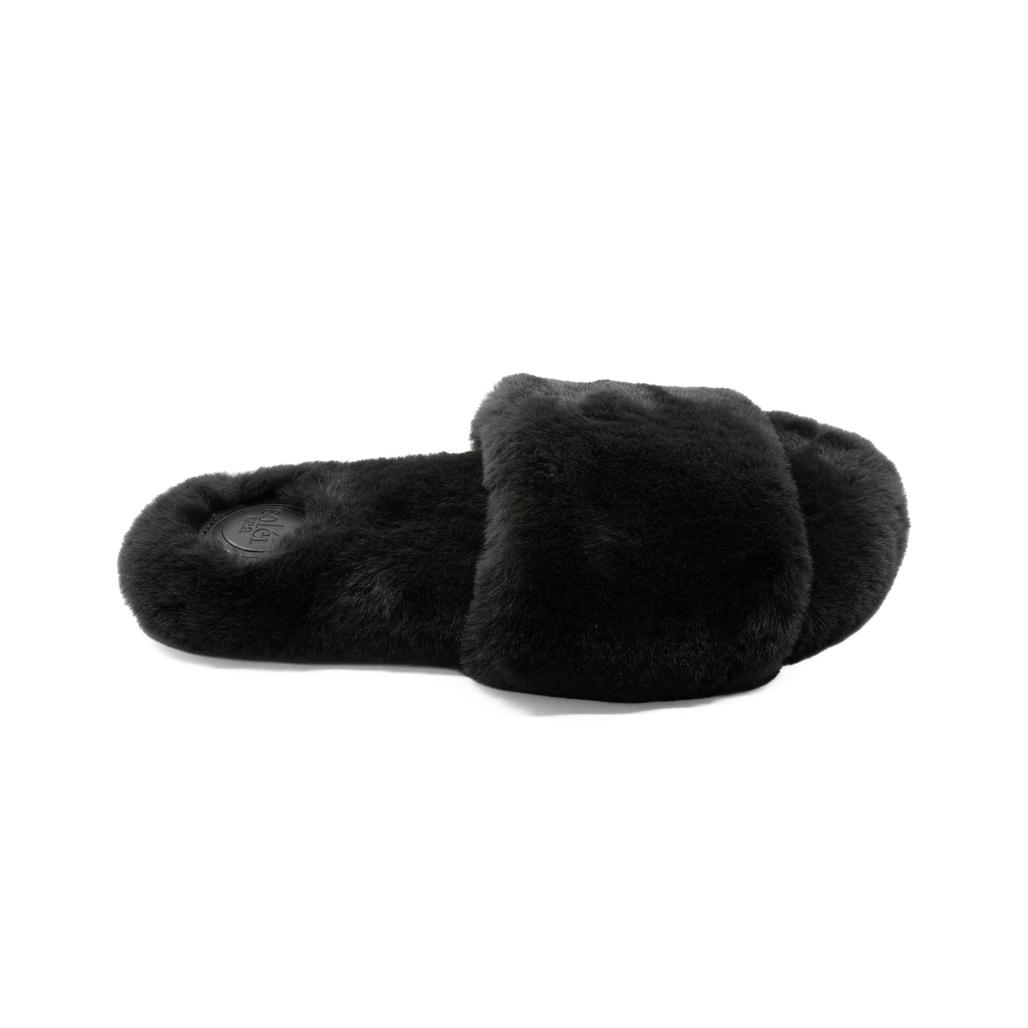 Lucia Fur Slide by Solei Sea | Night