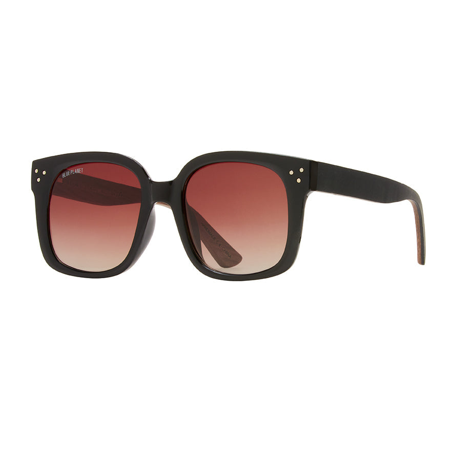 Luna by Blue Planet | Onyx/Wood Temples/Gradient Brown Polarized