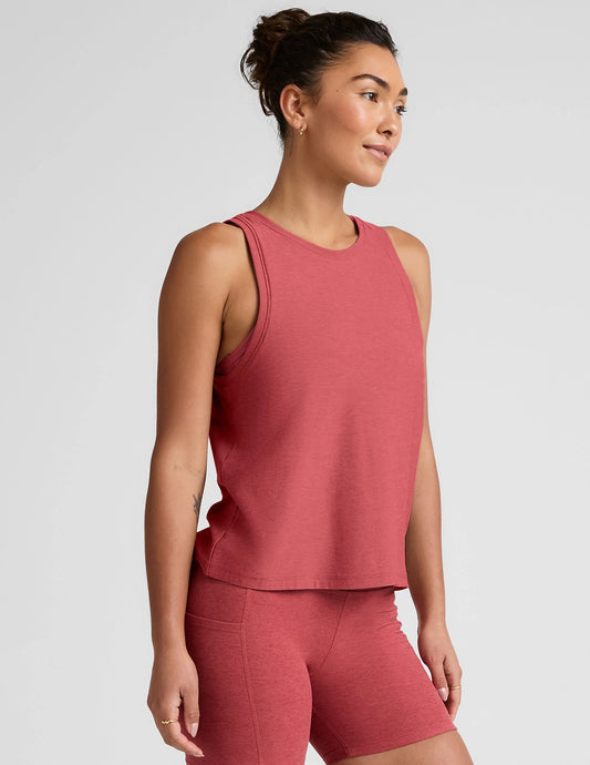 Featherweight Rebalance Tank by Beyond Yoga | Faded Rose Heather