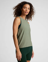 Featherweight Rebalance Tank by Beyond Yoga | Grey Sage Hthr