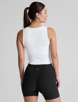 Featherweight Center Stage Cropped Tank by Beyond Yoga | Cloud White