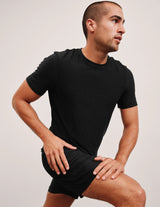 Always Beyond Crew Tee 2.0 by Beyond Yoga | Darkest Night - Zen&Zip