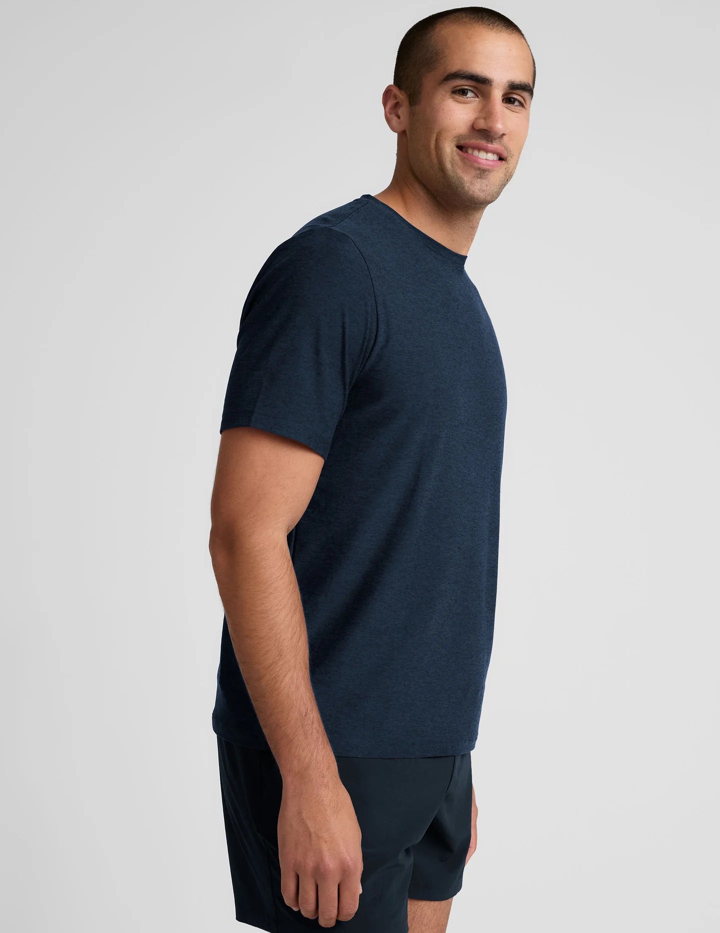 Always Beyond Crew Tee 2.0 by Beyond Yoga | Noctural Navy - Zen&Zip