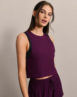 Lightspeed Layered Tank by Rhone | Dark Berry