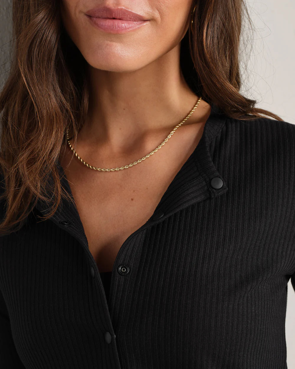 LivLuxe Rib Cardigan by Rhone | Pure Black