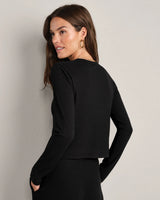 LivLuxe Rib Cardigan by Rhone | Pure Black