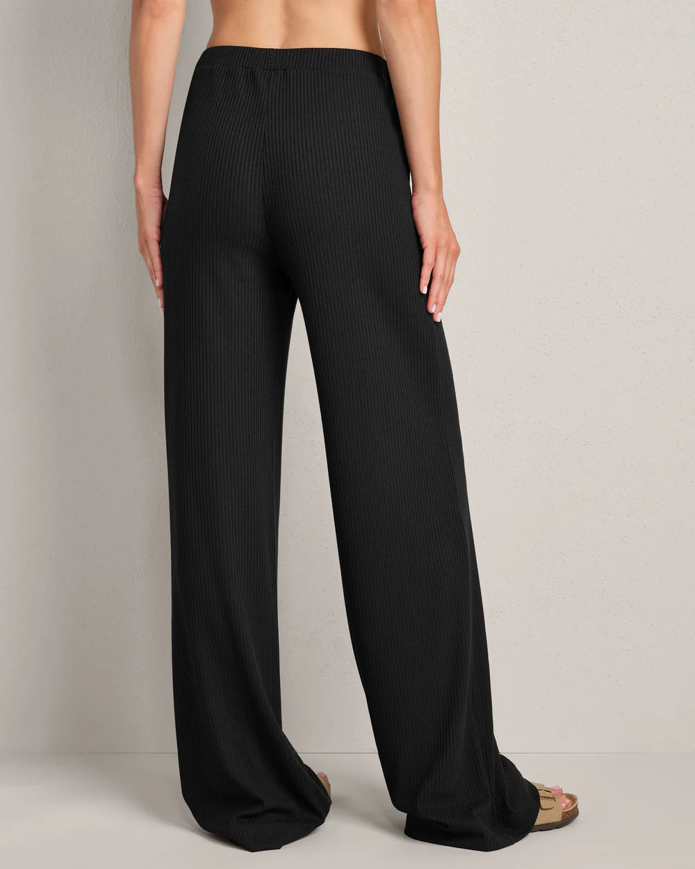 LivLuxe Rib Pant by Rhone | Pure Black