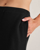 LivLuxe Rib Pant by Rhone | Pure Black