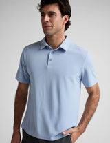 All In Active Polo by Beyond Yoga | Blue Mist