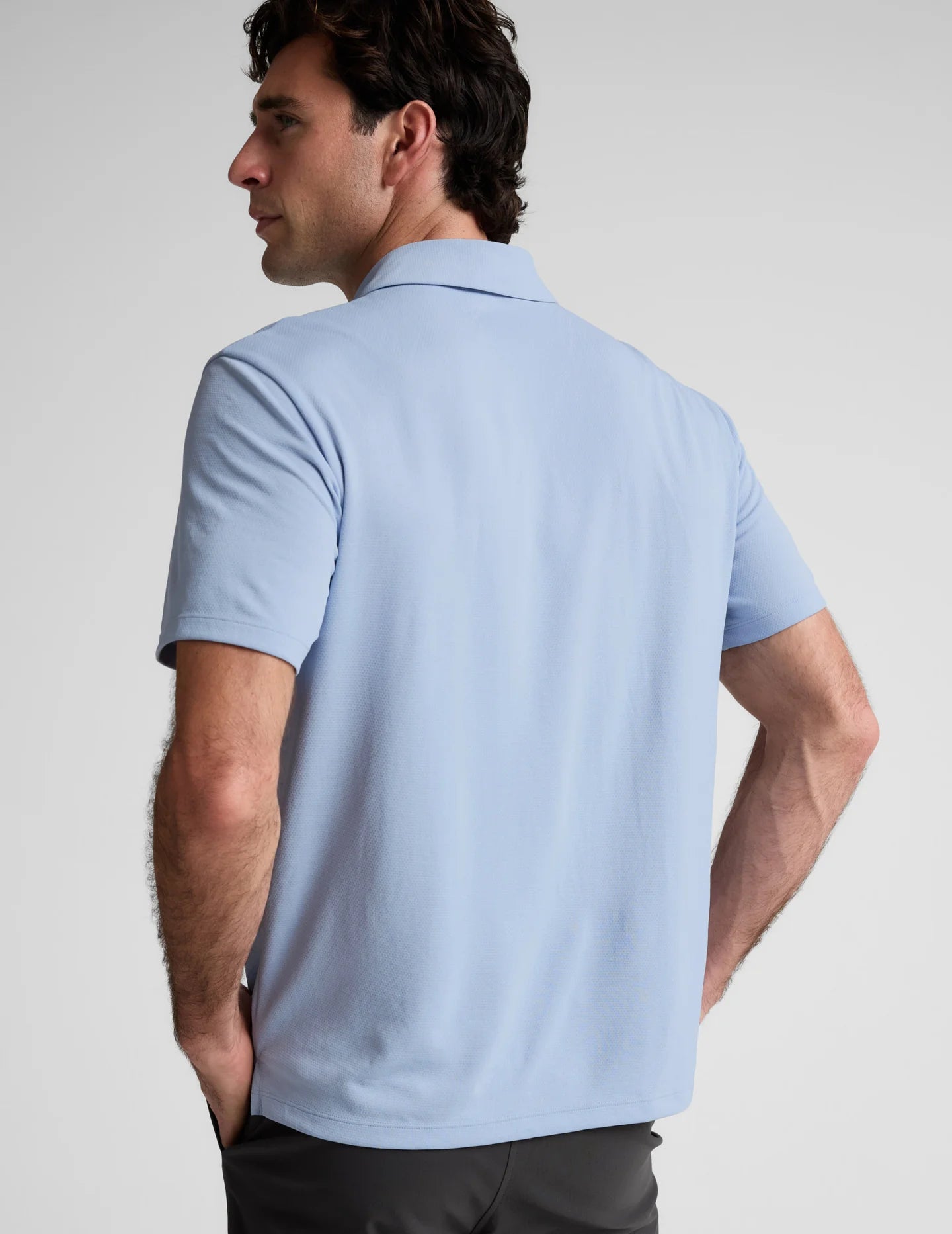 All In Active Polo by Beyond Yoga | Blue Mist