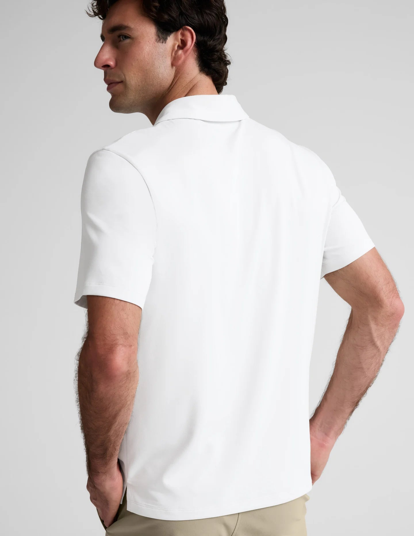 All In Active Polo by Beyond Yoga | Crisp White