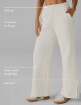 LuxeFleece Wide Leg Pant by Beyond Yoga | Fresh Snow