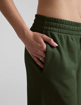 Luxefleece Side Slit Wide Leg Pant by Beyond Yoga | Dark Olive