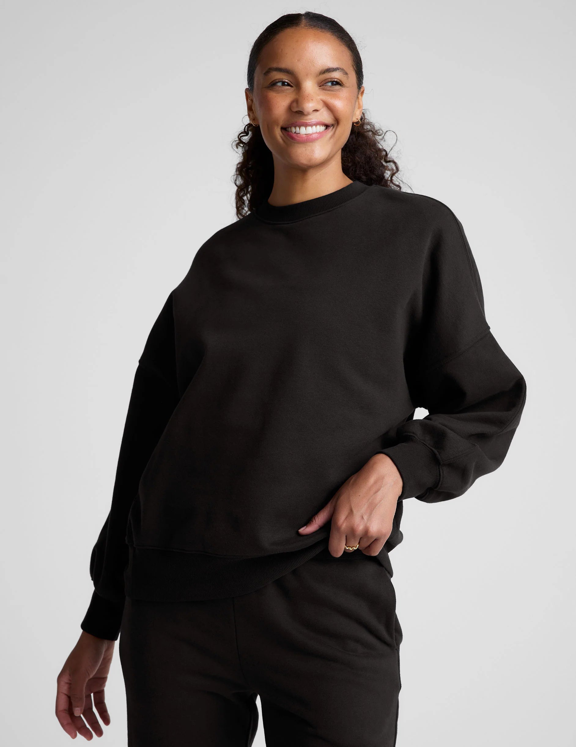 Luxefleece Oversized Sweatshirt by Beyond Yoga | Black