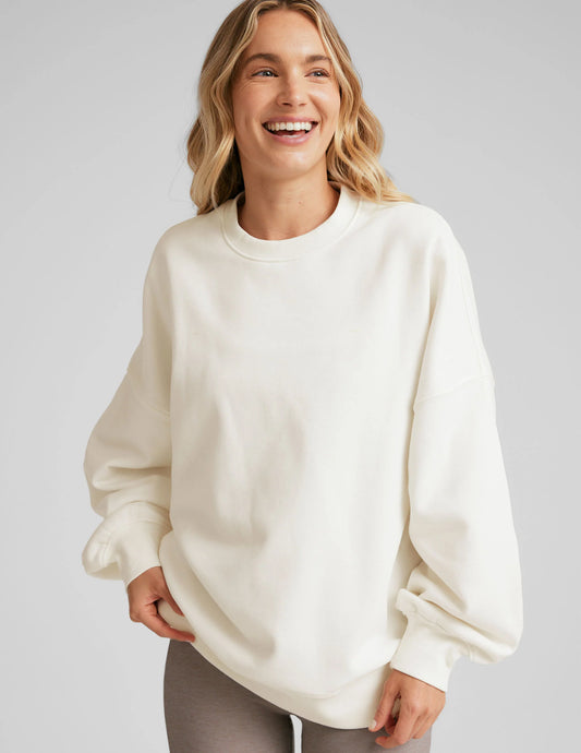 Luxefleece Oversized Sweatshirt by Beyond Yoga | Fresh Snow - Zen&Zip
